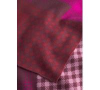 Schal aus softer Polyesterware mit graphischem Karomuster rot - Gr. - one size