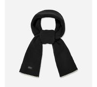 Schal aus UGG®fluff mit Muschelrand für Damen in Black, Größe O/S, Fleece 101021-BLK-O/S