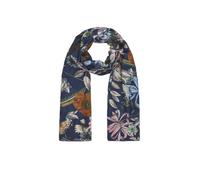 Modetuch CODELLO "Codello Schal", Damen, blau, Obermaterial: 100% Viskose CV., geblümt, Modetücher, mit Blumenmuster (45590949-0) blau