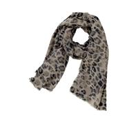 Schal BETTY BARCLAY "Damen mit Animalprint", Damen, Gr. ACC, beige (grau, beige), Stoff, Polyester, Modetücher Schal (74285636-0) grau, beige