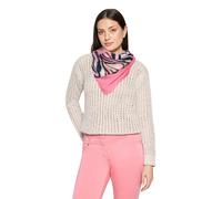 Schal BETTY BARCLAY "Damen mit Aufdruck", Damen, Gr. ACC, pink, dunkelblau, Web, Viskose, Modetücher Schal (16977156-0) pink, dunkelblau