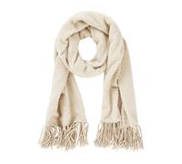 Schal BETTY BARCLAY "Damen mit Fransen", Damen, Gr. ACC, beige, Strick, Materialmix, Basic, Modetücher Schal (86066542-0) beige