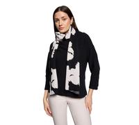 Schal BETTY BARCLAY "Damen mit Jacquard", Damen, Gr. ACC, schwarz-weiß (patch schwarz, cream), Strick, Viskose, Modetücher Schal (87145152-0) patch schwarz, cream