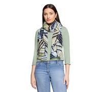 Schal BETTY BARCLAY "Damen mit Plissee", Damen, Gr. ACC, blau, grün, Polyester, Modetücher Schal (55080351-0) blau, grün