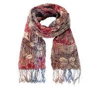 Schal BONPRIX, Damen, braun (braun, blau, grau, rosa, natur gewebt), Obermaterial: 95% Polyester, 5% Elasthan, Modetücher Schal (24594255-0)