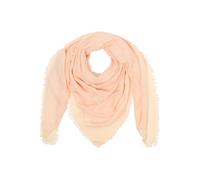 Schal BOSS "Laik 120*120", Damen, rosa (light, pastel pink 682), Web, Materialmix, gemustert, unifarben, Modetücher Schal, mit BOSS-Logoschriftzügen, rundum kleine Fransen (52938651-0) light, pastel p