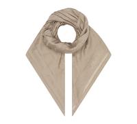 Schal CALVIN KLEIN "BURNOUT MONOGRAM SCARF", Damen, beige (amphora), Viskosemischung, unifarben, Modetücher Schal, CK-Muster, Quadratisches Format (82430758-0)
