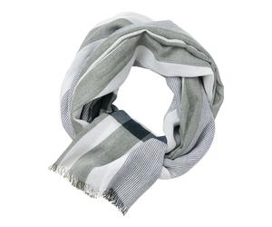 Schal CASAMODA "CASAMODA Schal gestreift", Herren, grün (hellgrün), 100% Baumwolle, Modetücher Schal (50969548-0) hellgrün