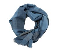 Schal CASAMODA "CASAMODA Schal kariert", Herren, blau, 100% Baumwolle, Modetücher Schal (21352517-0) blau