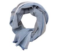 Schal CASAMODA "CASAMODA Schal uni", Damen, blau, 100% Baumwolle, Modetücher Schal (33095956-0) blau