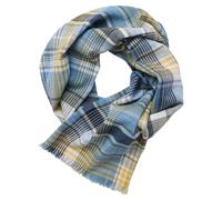 Schal CASAMODA "CASAMODA Schal uni", Herren, blau, 100% Baumwolle, Modetücher Schal (14442107-0) blau