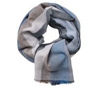 Schal CASAMODA "CASAMODA Schal uni", Herren, blau, 100% Baumwolle, Modetücher Schal (53968601-0) blau