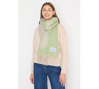 Schal CECIL, Damen, Gr. onesize, bamboo grün, Web, 50% Polyester, 20% Viskose, 17% Baumwolle, 13% Polyacryl, unifarben, Modetücher Schal (12564947-0) bamboo grün