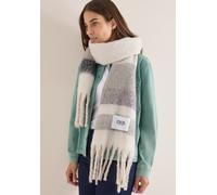 Cecil Damen Gestreifter Schal in Grau, Gr: One size