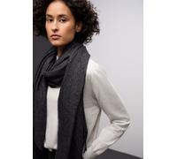 Schal CECIL, Damen, Gr. onesize, gravel grau, Stoff, 79% Polyester, 20% Viskose, 1% metallisierte Fasern, gemustert, Modetücher Schal (97087941-0) gravel grau