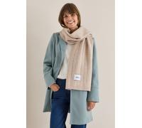 Schal CECIL, Damen, Gr. onesize, sandalwood beige melange, Stoff, 74% Polyester, 22% Polyacryl, 4% Elasthan, unifarben, Modetücher, mit Struktur (94229027-0) sandalwood beige melange