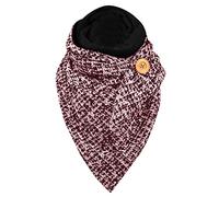 Schal Damen Dreieckschal Großen Elegant Baumwolle Schal Button Knopf Dreieckstuch Klassischer Lässige Warmer Dreieck Karoschal Halstücher Frühling Winterschal Herbstschal Weich Scarf für Männer Frauen