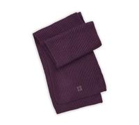 Schal in weicher Wollmischung aus Rippenstrick lila - Gr. - one size