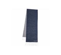 JOOP! Herren Schal mit Wolle - Larson, Wendeschal, Logo Dunkelblau