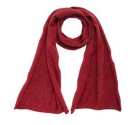 Schal LASCANA, Damen, blau (rot), Strick, Kunstfaser, leicht glänzend, unifarben, Modetücher Schal, Strickschal, Winterschal, Damenschal, Modeschal (55698725-0) rot