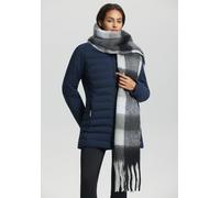 Schal LUHTA "LUHTA NAANJOKI", Damen, steam, Obermaterial: 100% Polyester, Modetücher Schal, mit Fransen, mit Logo-Label, sportlicher Stil (37461960-0) steam