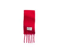 Schal MARC O'POLO "mit flauschiger Alpakawolle", Damen, rot (bright rot), Obermaterial: 66% Schurwolle, 22% Alpaka, 12% Polyamid, gestreift, Modetücher Schal (62824441-0) bright rot