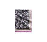 Schal MARC O'POLO "mit TENCEL™ Lyocell", Damen, schwarz pink, Obermaterial: 58% Modal, 42% Baumwolle, bedruckt, Modetücher Schal (85632863-0) schwarz pink