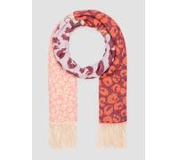 Schal mit Fransen 1 lila|mehrfarbig 2158261.47D3.1