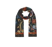Modetuch CODELLO "Codello Schal", Damen, blau, Obermaterial: 100% Viskose CV., geblümt, Modetücher, mit floralem Herbst-Print (36063039-0) blau