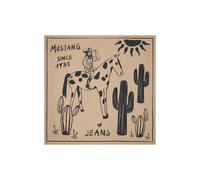 Schal MUSTANG "Damen Style Sunset Boulevard Bandana", Damen, Gr. one-size, beige, Strick, 100% Modal, Modetücher Schal (53739558-0) beige