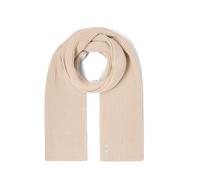 Schal MUSTANG "Herren Style Fresno", Damen, Gr. one-size, beige, Strick, 50% Baumwolle, 50% Polyacryl, Modetücher Schal (61863268-0)