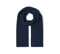 Schal MUSTANG "Herren Style Fresno", Herren, Gr. one-size, blau (navy), Strick, 50% Acryl, 50% Baumwolle, Modetücher Schal (59961052-0) navy