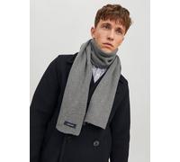 Jack & Jones Herren Schal JJDNA – Strick, Grau Melange, Einheitsgröße