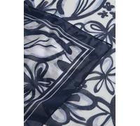 Schal RABE "Schal", Damen, blau (dunkelblau), 100%Polyester, geblümt, Modetücher Schal (16114013-0) dunkelblau