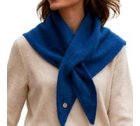 Schal - reine Wolle | Dreieckiger Strickschal | Snood aus Fleece für Haare, Handtasche, Alltag, Freizeit, Herbst, Party, Garten, Camping, Wandern, Walking, Golf, Outdoor, Ausrüstung, blau, Se référer