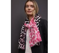 Schal STREET ONE, Damen, Gr. onesize, light coral pink, Stoff, 100% Modal, Modetücher Schal, mit Leopardenprint (89702528-0) light coral pink