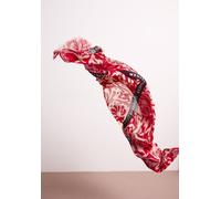 Schal STREET ONE, Damen, Gr. onesize, salsa rot, Stoff, 100% Modal, geblümt, Modetücher Schal, aus Modal (46687158-0) salsa rot