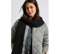 Schal STREET ONE, Damen, Gr. onesize, schwarz, Stoff, 75% Polyester, 22% Polyacryl, 3% Elasthan, unifarben, Modetücher, Feinstrick (55637363-0) schwarz