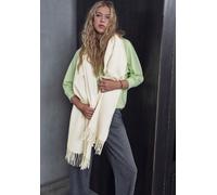 Schal STREET ONE STUDIO, Damen, Gr. onesize, sanftes weiß, Stoff, 70% Polyester, 30% Viskose, gemustert, Modetücher Schal (78225757-0) sanftes weiß