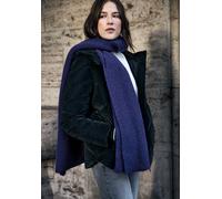 Schal STREET ONE STUDIO, Damen, Gr. onesize, zenith blau, Stoff, 97% Polyester, 3% Elasthan, unifarben, Modetücher Schal, Grobstrick (90083563-0) zenith blau