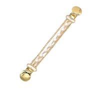 Schal-Strickjacken-Clips 2 Stück elegante Perlenketten-Pulloverclips, Cardigan-Schal-Verschlüsse, Anti-Exposed-Broschen, Seidenschals-Dekoration(Color-03)