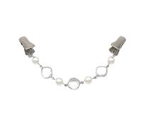 Schal-Strickjacken-Clips 2 Stück elegante Perlenketten-Pulloverclips, Cardigan-Schal-Verschlüsse, Anti-Exposed-Broschen, Seidenschals-Dekoration(Color-15)