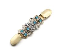 Schal-Strickjacken-Clips 3er-Set elegante Vintage-Pullover- und Schalclips for Damen, silberne Clips, Kragenclips for Strickjacken(Blue1pcs)