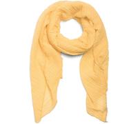 Schal STYLEBREAKER "Gekreppter Unifarbener Schal", Damen, gelb, Obermaterial: 50% Viskose CV. 50% Baumwolle CO., Modisch, Modetücher Schal (60042903-0) gelb