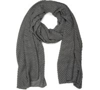 Schal STYLEBREAKER "Gekreppter Unifarbener Schal", Damen, grau (dunkelgrau), Obermaterial: 50% Viskose CV. 50% Baumwolle CO., Modisch, Modetücher Schal (58984253-0) dunkelgrau