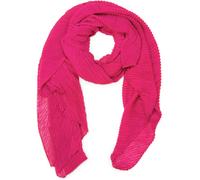 Schal STYLEBREAKER "Gekreppter Unifarbener Schal", Damen, pink, Obermaterial: 50% Viskose CV. 50% Baumwolle CO., Modisch, Modetücher Schal (40759642-0) pink