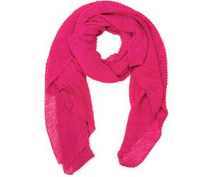Schal STYLEBREAKER "Gekreppter Unifarbener Schal", Damen, pink, Obermaterial: 50% Viskose CV. 50% Baumwolle CO., Modisch, Modetücher Schal (40759642-0) pink