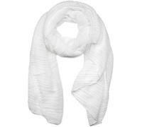 Schal STYLEBREAKER "Gekreppter Unifarbener Schal", Damen, weiß, Obermaterial: 50% Viskose CV. 50% Baumwolle CO., Modisch, Modetücher Schal (51113852-0) weiß
