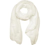 Schal STYLEBREAKER "Gekreppter Unifarbener Schal", Damen, weiß (weiß (creme, weiß)), Obermaterial: 50% Viskose CV. 50% Baumwolle CO., Modisch, Modetücher Schal (37208729-0) weiß (creme, weiß)