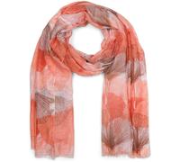 Schal STYLEBREAKER "Langer Schal Ginkgo Leaves", Damen, orange (orange, braun), Obermaterial: 100% Viskose CV., Modisch, Modetücher Schal (97399863-0) orange, braun